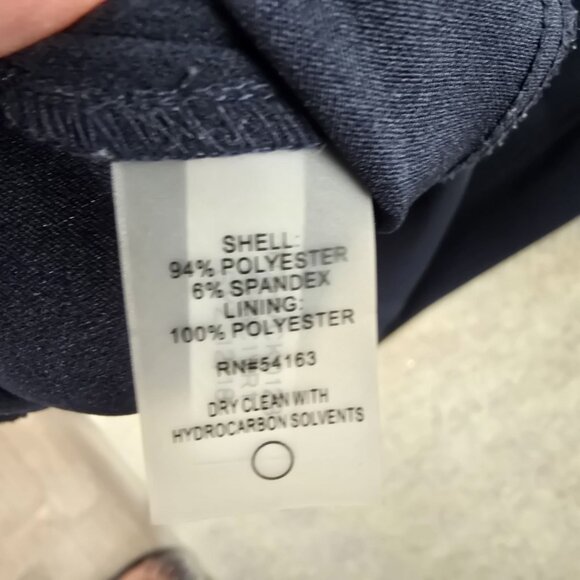 Tommy Hilfiger Womens Navy Sheath Dress Size 10 Polyester Blend Sleeveless - Picture 4 of 6